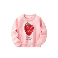 Load image into Gallery viewer, 8690SE-malwee casual big strawberry long-sleeved crew neck shirt