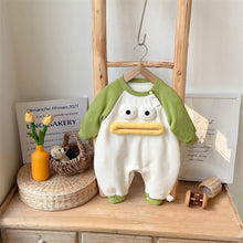 Load image into Gallery viewer, 2401230LS-Big Mouth Cartoon 3D Decorative Baby Jumpsuit