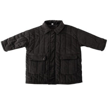Load image into Gallery viewer, D83313SE-Autumn and winter children's corduroy cotton thickened plus velvet medium-length solid color coat