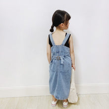 Load image into Gallery viewer, 23011PCW-Spring and Summer Japanese Retro High Waist Side Slit Denim Skirt Parent-child Outfit