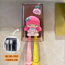 Load image into Gallery viewer, 51701AC-No-punch creative toothpaste squeezing tool cute toothbrush cup toothpaste washing set