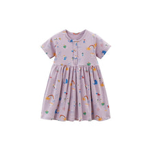 Load image into Gallery viewer, S1869DS-Summer short-sleeved girls ribbed dress