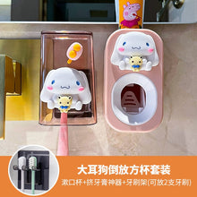 Load image into Gallery viewer, 51701AC-No-punch creative toothpaste squeezing tool cute toothbrush cup toothpaste washing set