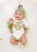 Load image into Gallery viewer, 24030411LS-Korean Spring Fire Dragon Printed Bodysuit + Hat