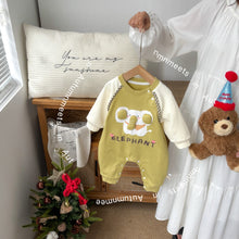 Load image into Gallery viewer, 2519005LS-秋季嬰幼兒動物大圖連體長袖爬服