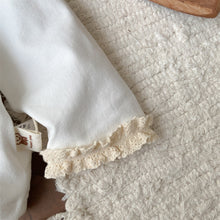 Load image into Gallery viewer, M2514041TG-秋季女童花荷葉花邊上衣&背心連體長褲