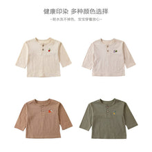 Load image into Gallery viewer, D23208SE-Autumn fruit embroidered long-sleeved bottoming top