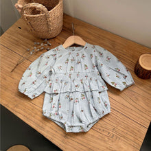 Load image into Gallery viewer, Y9319LS-Baby pastoral floral long-sleeved one-piece romper