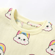 Load image into Gallery viewer, 55101SE- Summer cute colorful cloud short-sleeved top