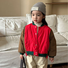 Load image into Gallery viewer, D83263SE-Autumn and winter thick short version contrast color stitching jacket