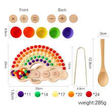 Load image into Gallery viewer, PMZ1258AC-Puzzle color classification flower rainbow board clip ball toy