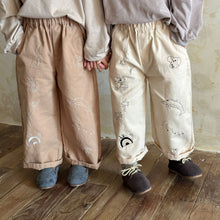 Load image into Gallery viewer, C83913PA-Spring children's embroidered casual straight trousers