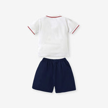 Load image into Gallery viewer, 22031TG-Little maven European and American summer children's POLO shirt shorts two-piece suit
