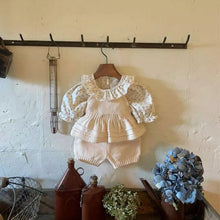 Load image into Gallery viewer, MY8305TG-Baby girl camisole sweater top shorts set