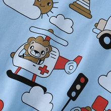 Load image into Gallery viewer, 9144TG-Autumn and winter European and American children's leisure helicopter long-sleeved top + trousers two-piece set