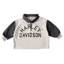 Load image into Gallery viewer, Q83126SE-Spring and Autumn Lapel Colorblock Long Sleeve Loose Top