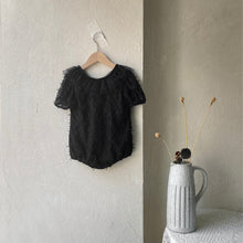 Load image into Gallery viewer, Y9428LS-Summer lace mesh bow lace collar bodysuit