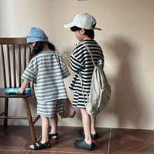 Load image into Gallery viewer, X85228TG- Striped boys and girls sports casual suit