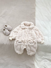 Load image into Gallery viewer, H10057LS-Super cute baby bear jumpsuit home clothes