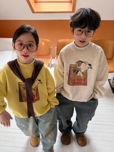 Load image into Gallery viewer, 2025D192SE-冬季韓版狗狗印花字母休閒加絨圓領上衣