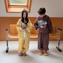 Load image into Gallery viewer, 2025D202TG-冬季復古卡通MK加絨休閒兩件套