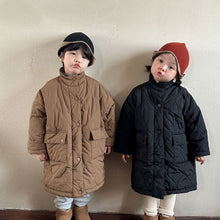 Load image into Gallery viewer, D83303SE-Winter medium-length solid color thick warm water-repellent jacket