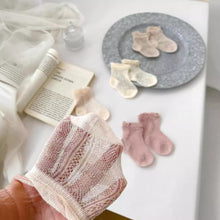 將圖片載入圖庫檢視器 W019AC-夏天純色超薄透氣精梳棉中筒無骨網眼襪