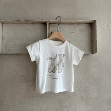 Load image into Gallery viewer, Y7419SE-Summer bunny print round neck cotton short-sleeved top