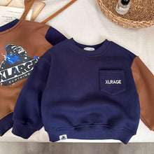 Load image into Gallery viewer, TC1583SE-Autumn and winter boys and girls thickened contrasting Japanese style stitching tops