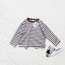 Load image into Gallery viewer, 23019PCW-Japanese loose cotton striped long-sleeved top parent-child outfit