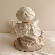Load image into Gallery viewer, Y9381LS-Lace Large Lapel Baby Cotton Jumpsuit