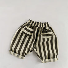 Load image into Gallery viewer, 2256PA-Summer striped simple Japanese and Korean thin cotton trousers