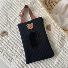 Load image into Gallery viewer, 548AC-韓版刺繡小動物卡通可愛抽出式便攜收納抽紙盒