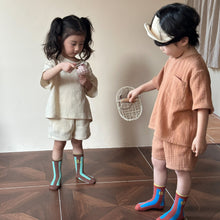 Load image into Gallery viewer, X85221TG-Summer pure cotton loose sports casual short-sleeved suit