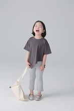 Load image into Gallery viewer, BB2410PCW-Summer Japanese style irregular angled short-sleeved parent-child T-shirts for boys and girls