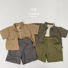 Load image into Gallery viewer, 1193PA-Japanese style all-match casual work shorts for small and medium-sized children