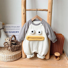 Load image into Gallery viewer, 2401230LS-Big Mouth Cartoon 3D Decorative Baby Jumpsuit