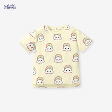 Load image into Gallery viewer, 55101SE- Summer cute colorful cloud short-sleeved top