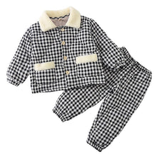 Load image into Gallery viewer, D82265JG-Winter three-layer cotton warm home set