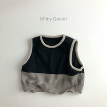 Load image into Gallery viewer, 23B41SE-Spring and Autumn Striped Vest