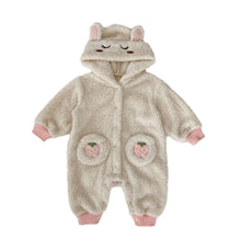 Load image into Gallery viewer, H10022LS-Cute cartoon hooded thick warm clothes
