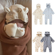 Load image into Gallery viewer, D23284LS-Winter warm ear hooded thick cotton coat
