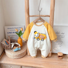 將圖片載入圖庫檢視器 2401357LS-萌趣卡通小熊立體裝飾連身衣