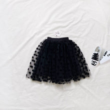 Load image into Gallery viewer, 190PCW-Summer mesh flocking polka dot puffy parent-child skirt