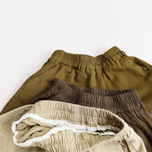 Load image into Gallery viewer, 23059PA-Korean retro forest style children's cotton shorts