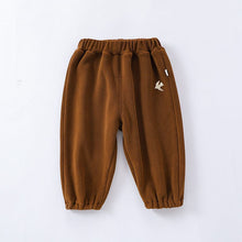 Load image into Gallery viewer, D23376PA--Children's cute pattern embroidered thick warm pants