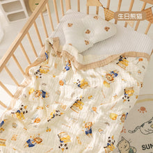 Load image into Gallery viewer, 2076AC-Cartoon Printed Baby Gauze Newborn Soft Absorbent Blanket Bath Towel