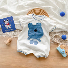 Load image into Gallery viewer, 2402310LS-Summer Korean style cartoon patch bear short-sleeved climbing clothes