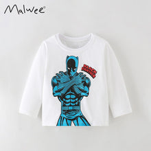 Load image into Gallery viewer, 8555SE-malwee autumn clothing European and American children's casual cartoon print long-sleeved top