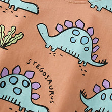 Load image into Gallery viewer, 8315TG-malwee summer European and American children's Stegosaurus print short-sleeved round top + shorts two-piece set